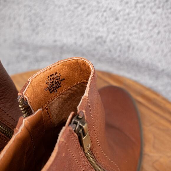 LUCKY BRAND Brown Toffee Leather Basel Ankle Bootie Women's 8.5 - Picture 6 of 7